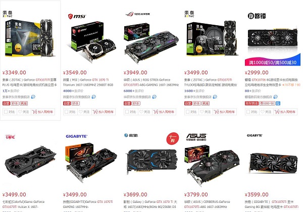 Old graphics cards are seeing price cuts again, GTX1070Ti has been reduced to 3,000 yuan