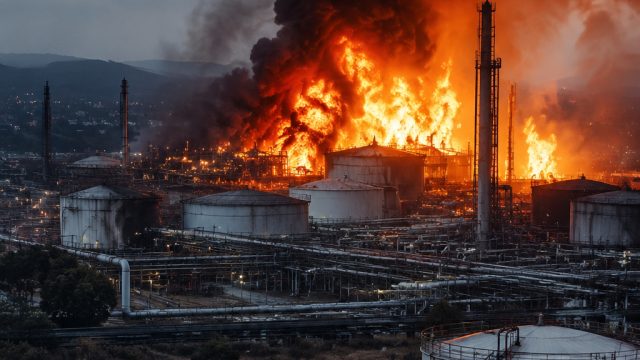 Strategic Strike: Energy Infrastructure Targeted Amid Ongoing Conflict