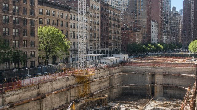 Excavation Advances for New Residential Tower in Manhattan's Lenox Hill